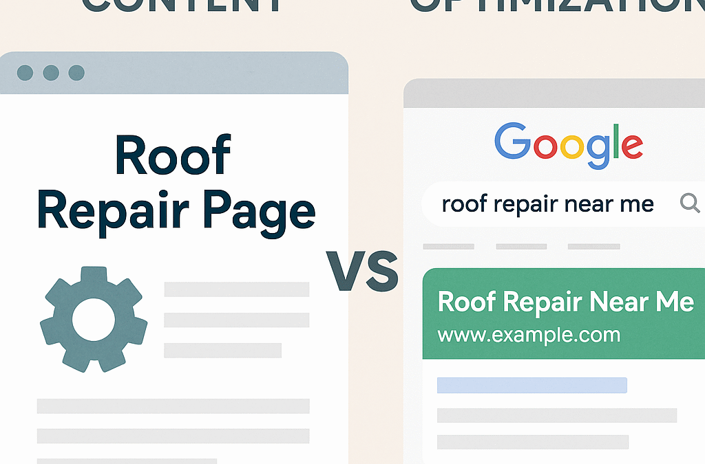 Making a Roof Repair Page Doesn’t Mean Making SEO